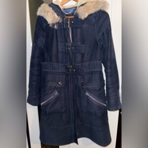 Blue Velvet Marc By Marc Jacobs Coat